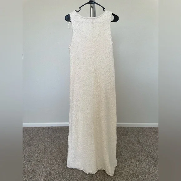 H&M Premium Collection Silk Blend Knitted Sleeveless Maxi Dress Medium - Picture 4 of 7